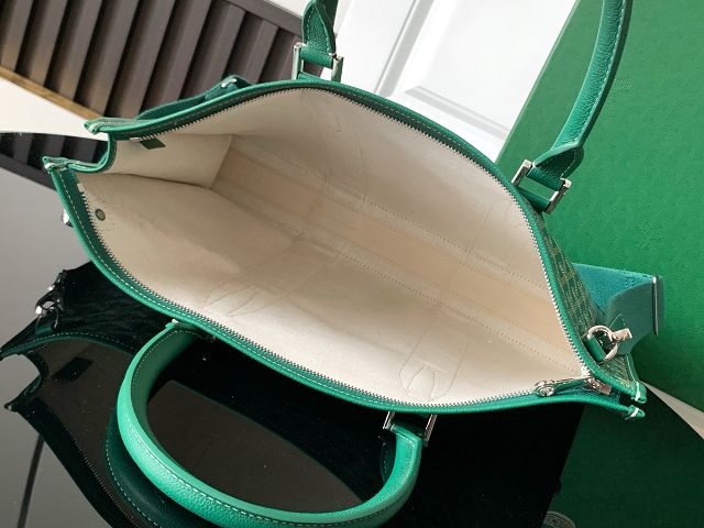 Goyard original canvas morvan document case GY0125 green