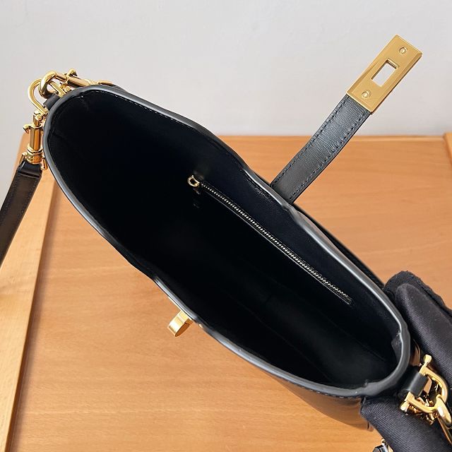 Celine original calfskin small camille 16 soft bag 120693 black