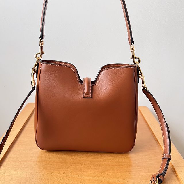 Celine original calfskin small camille 16 soft bag 120693 brown