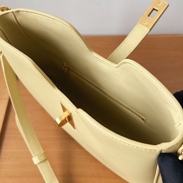 Celine original calfskin small camille 16 soft bag 120693 light yellow