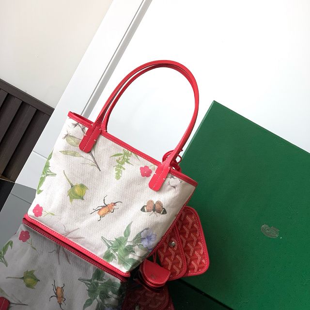 Goyard original canvas anjou mini bag GY0131 fuchsia