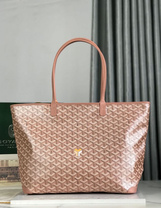 Goyard original canvas artois mm handbag GY0130 pearly pink