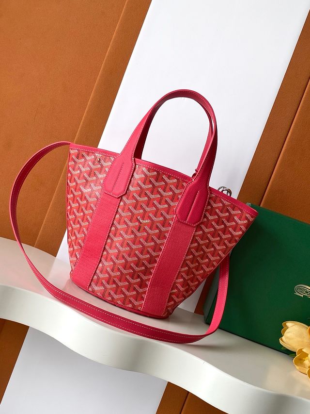 Goyard original canvas belharra small tote bag GY0115 fuchsia