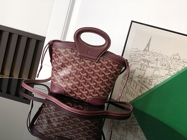 Goyard original canvas beluga mini bag GY0132 bordeaux