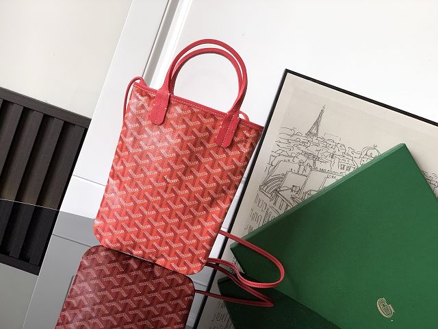 Goyard original canvas poitiers pm bag GY0131 fuchsia