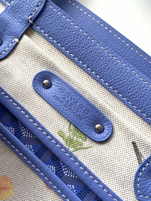 Goyard original canvas saigon tote bag GY0106 iris