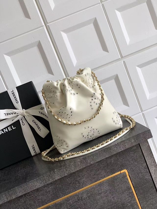 CC original calfskin 22 mini handbag AS3980 white