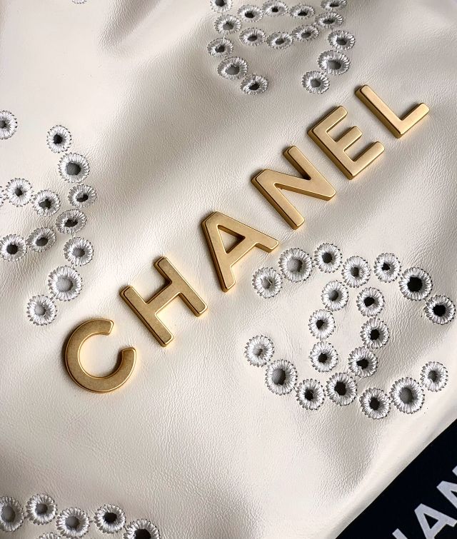 CC original calfskin 22 mini handbag AS3980 white