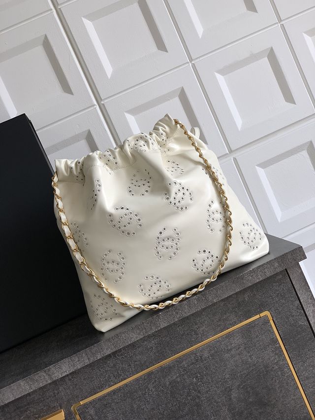 CC original calfskin 22 small handbag AS3260 white