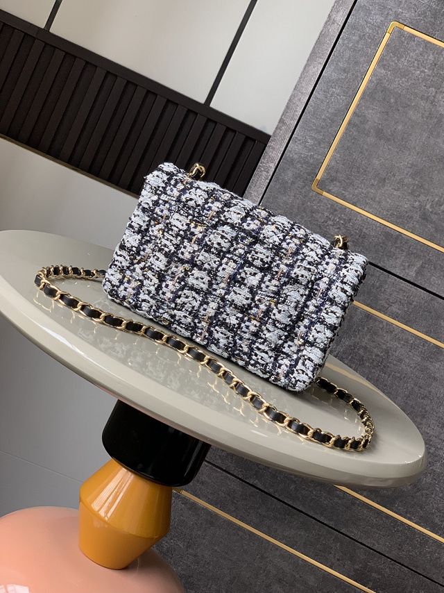 CC original tweed mini flap bag A69900 black&white