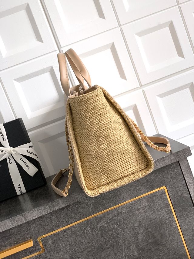 CC original calfskin small shopping bag AS3257 apricot