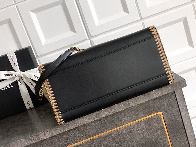 CC original calfskin small shopping bag AS3257 black