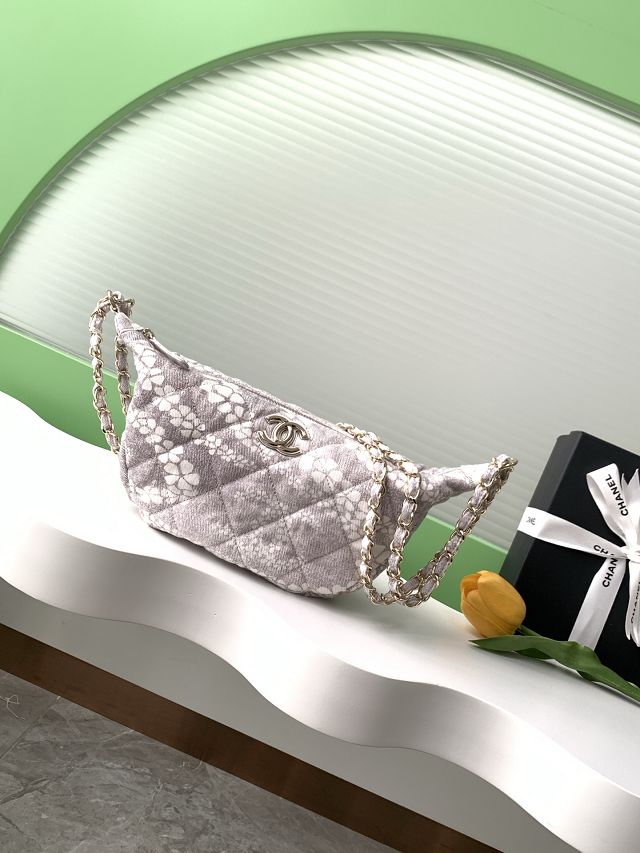 CC original denim large hobo bag AS5431 grey