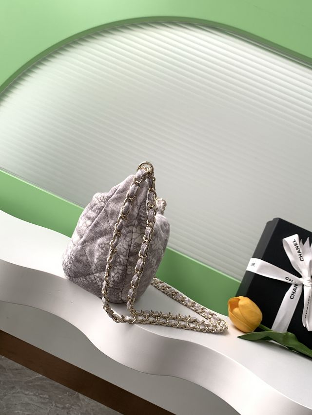 CC original denim large hobo bag AS5431 grey