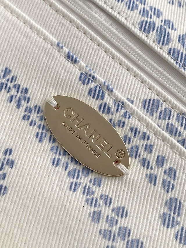 CC original denim medium flap bag AS5454 blue