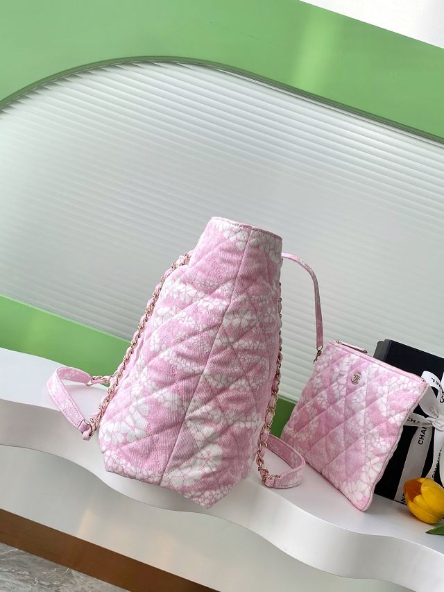 CC original denim shopping bag AS5429 pink