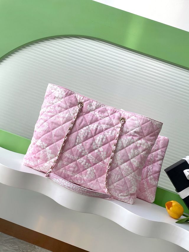 CC original denim shopping bag AS5429 pink