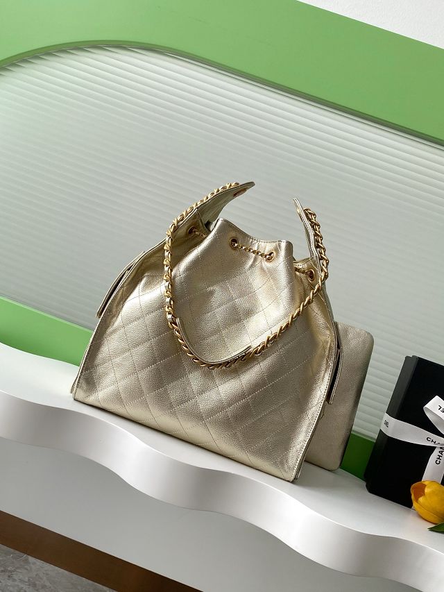 CC original grained calfskin 25 medium handbag AS5311 gold