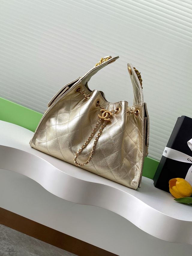 CC original grained calfskin 25 small handbag AS5293 gold