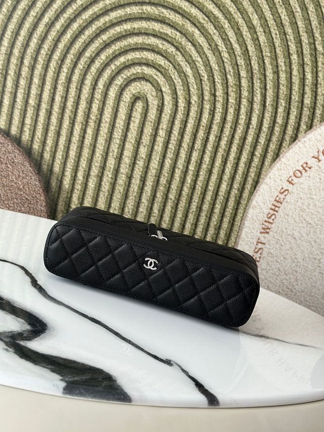 CC original grained calfskin vanity A31108 black