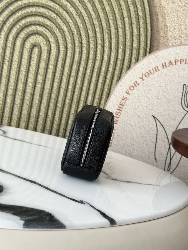 CC original grained calfskin small pouch A31104 black