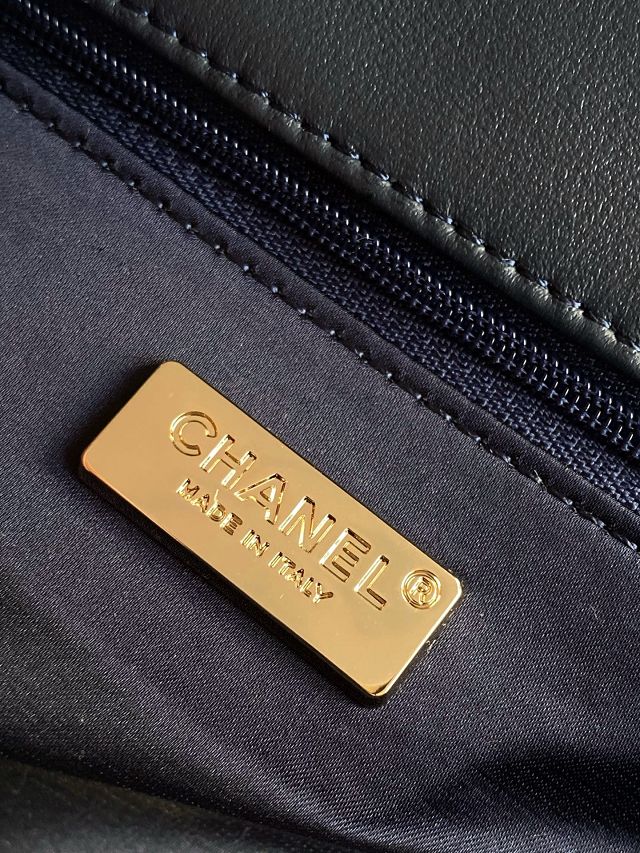 CC original sequins mini flap bag AS4561 dark blue