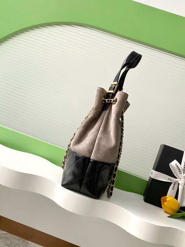 CC original suede calfskin shopping bag AS5636 grey