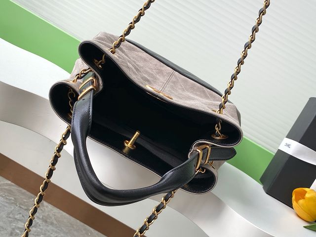 CC original suede calfskin shopping bag AS5636 grey