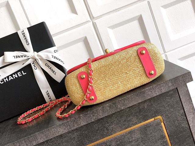 CC original tweed medium flap bag A01112 apricot