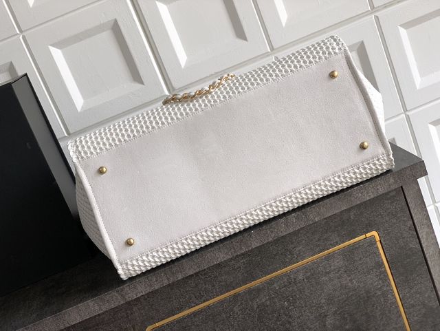 CC original tweed small shopping bag AS3351 white