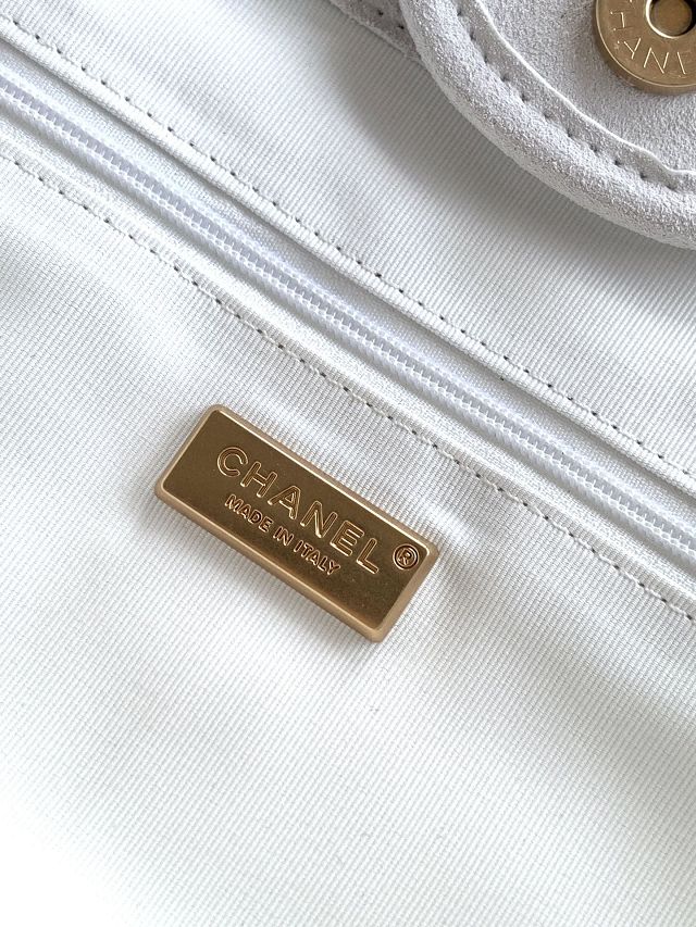 CC original tweed small shopping bag AS3351 white