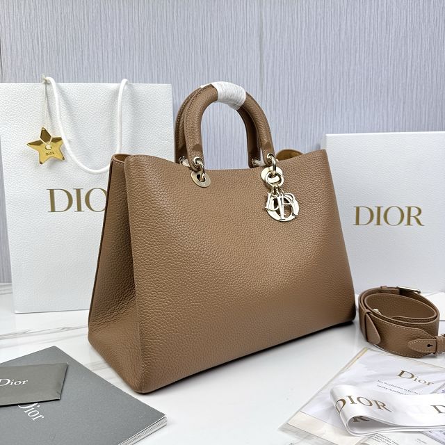 Dior original calfskin large toujours bag M2833 tan