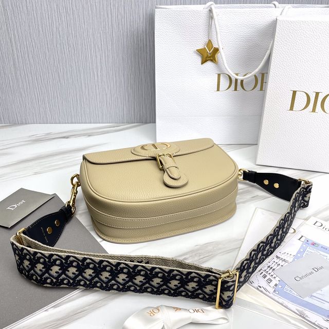 Dior original grained calfskin large bobby bag M9320 beige