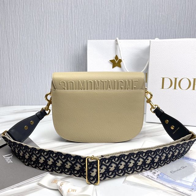 Dior original grained calfskin large bobby bag M9320 beige