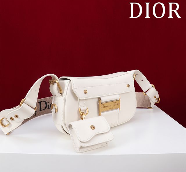 Dior original calfskin small streetchic bag M3913 white