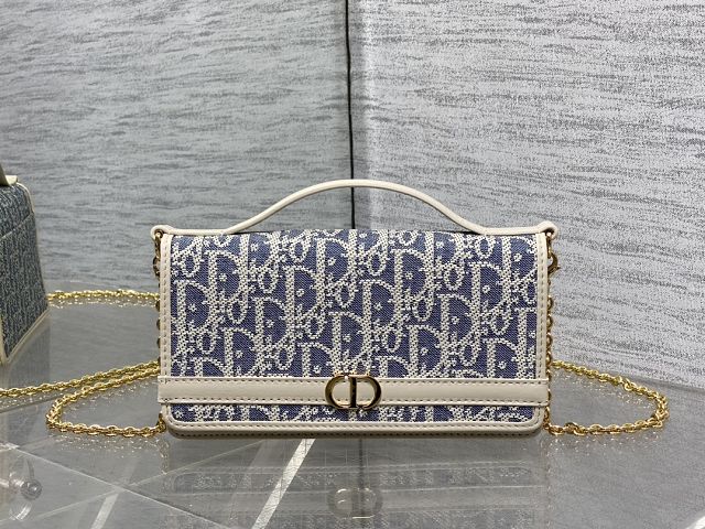 Dior original cotton 30 montaigne cigale pouch S4302 blue