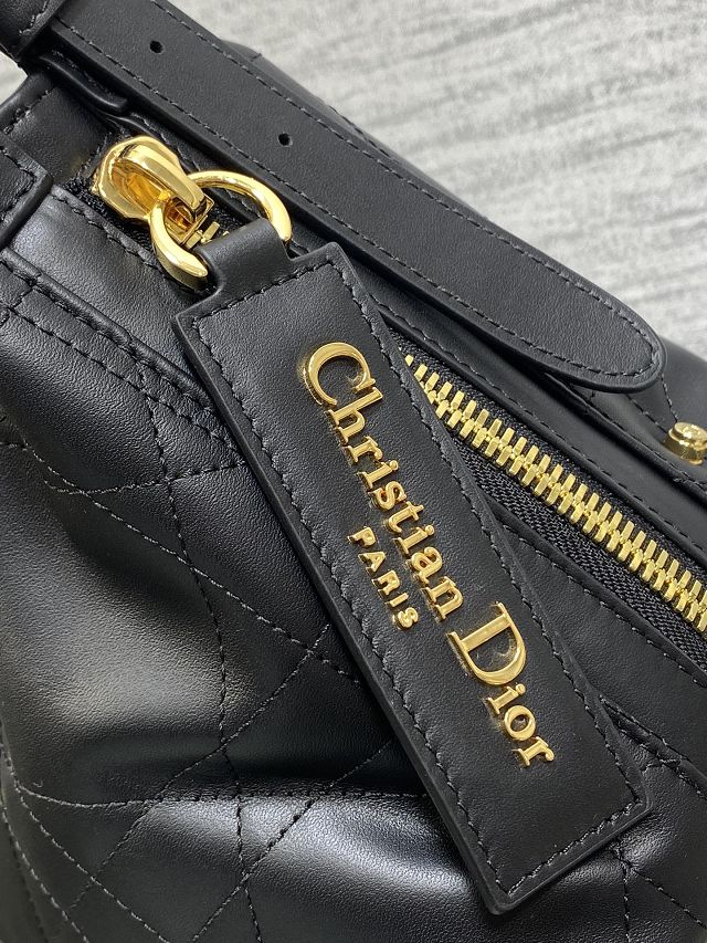 Dior original calfskin medium D-Journey bag M2417 black