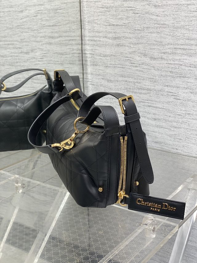 Dior original calfskin medium D-Journey bag M2417 black