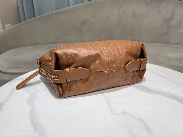 Dior original calfskin medium D-Journey bag M2417 caramel