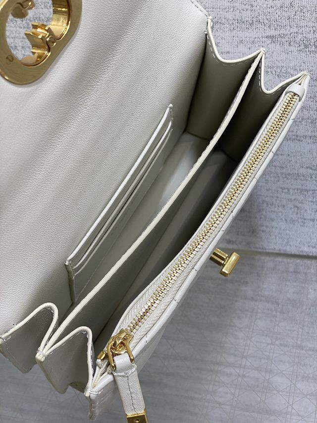 Dior original calfskin mini caro bag M9240 white