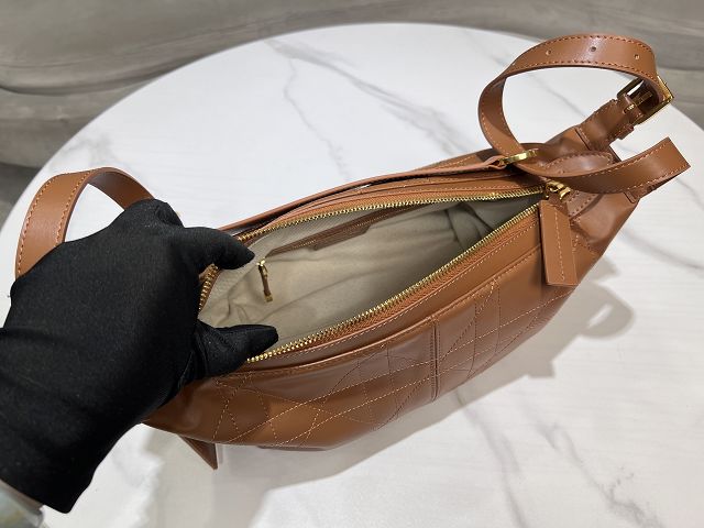 Dior original calfskin small D-Journey bag M2416 caramel