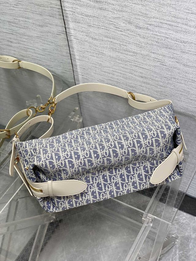 Dior original cotton medium D-Journey bag M2417 blue