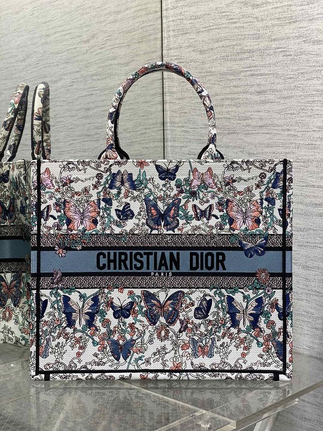 Dior original cotton large book tote bag M1286 