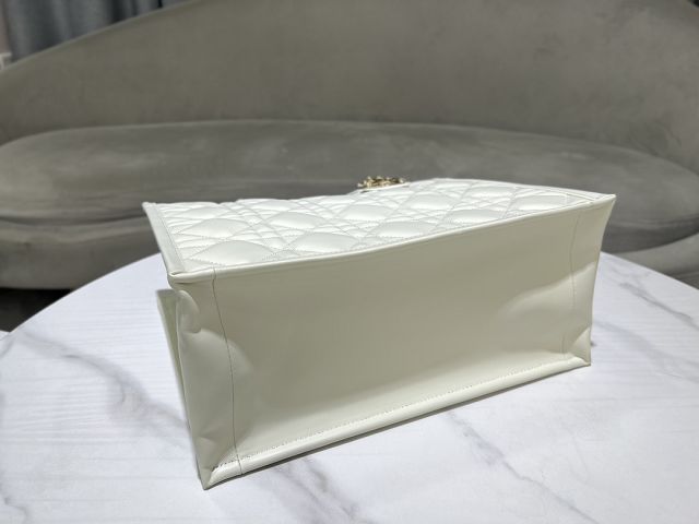 Dior original calfskin medium book tote bag M1324 white