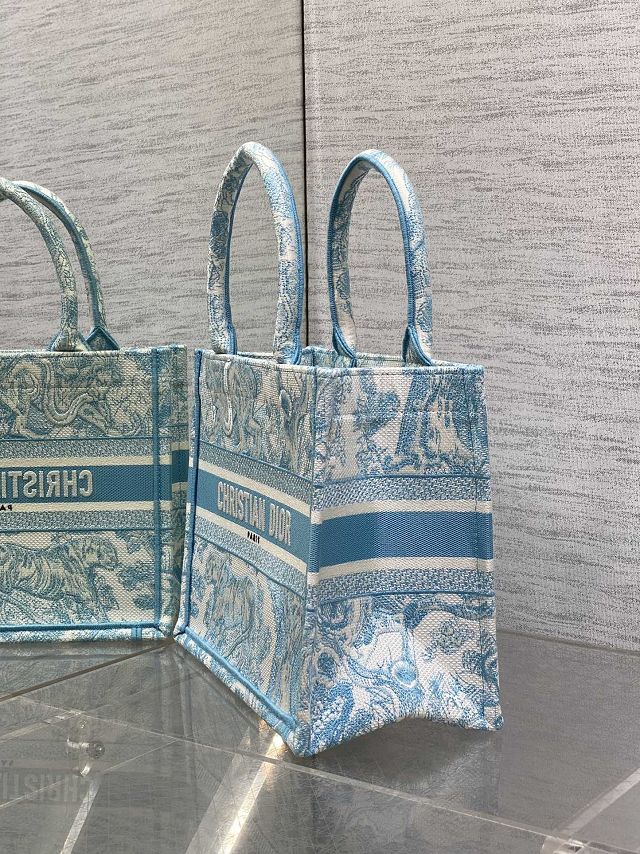 Dior original cotton small book tote bag M1265 