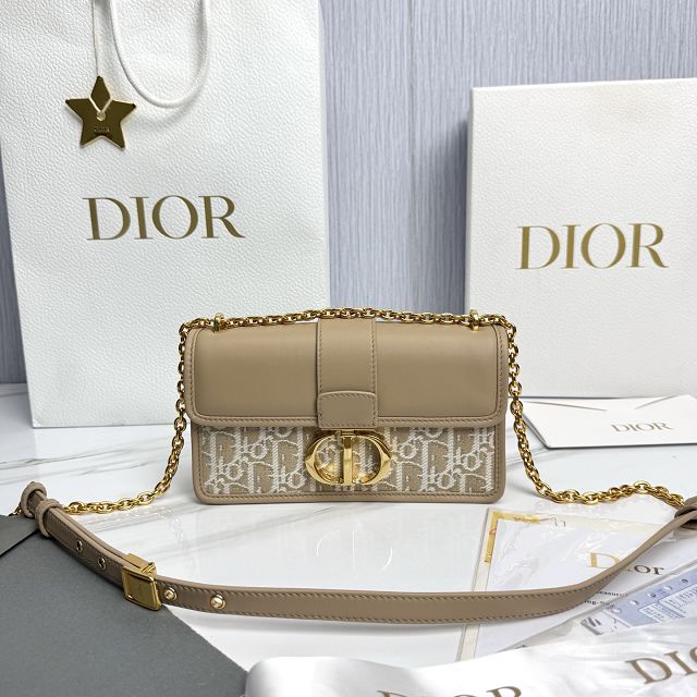 Dior original cotton 30 montaigne east-west bag M9334 natural