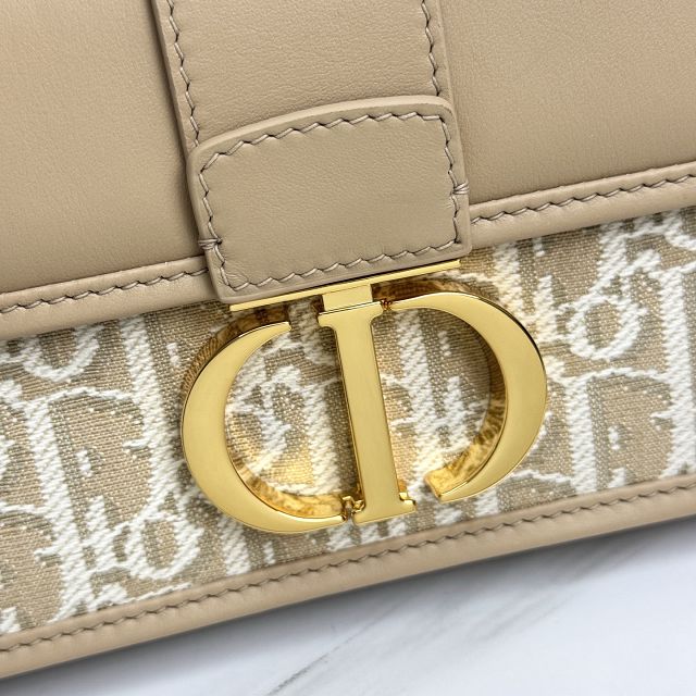 Dior original cotton 30 montaigne east-west bag M9334 natural