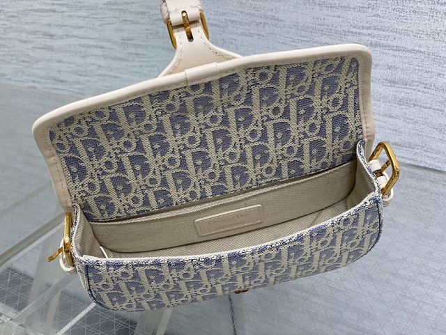 Dior original cotton bobby east-west bag M9327 blue