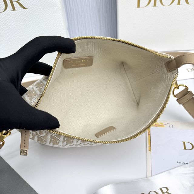Dior original cotton diortravel nomad pouch S5554 natural