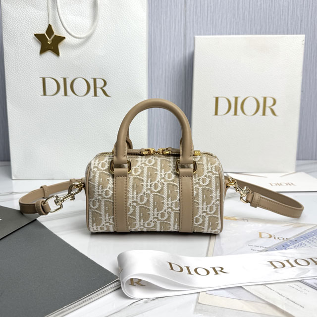 Dior original cotton groove 17 nano bag S4000 natural